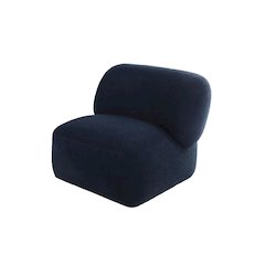 Forma Mid-Century Modern Swivel Livingroom Chair - Blue