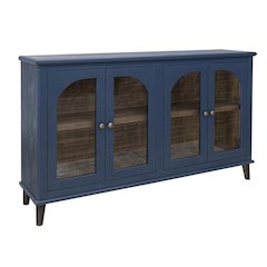 Celtic Solid Wood Console / TV Stand / Sideboard - 71" - Blue