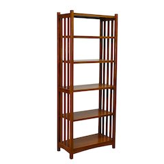 Mission Spindle Side 5 Shelf Bookcase - Michael's Cherry (MC1)