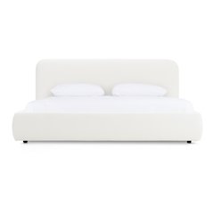 Modrest Liam - Eastern King Modern Ivory Upholstered Bed