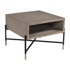 Metal Coffee Table, Modern Durable Frame and Single Piece Design