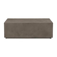 Gray Concrete Coffee Table with Modern Design and Durable Solid Construction