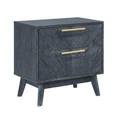 Modern Grey Ash Nightstand with Sleek Design for Bedroom Essentials