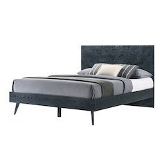 Modrest Diana - Eastern King Modern Grey and Ash Bed