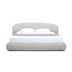 Modrest Lambert - Eastern King Modern Beige Upholstered Bed
