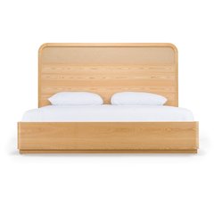 Modrest Gavin - Eastern King Modern Natural Ash and Rattan Bed