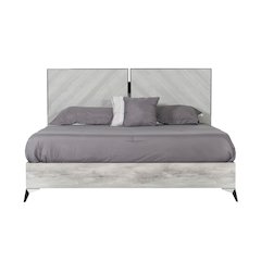 Nova Domus Alexa - Eastern King Modern Grey Bed