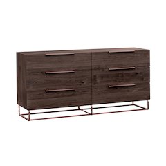Nova Domus Benzon Italian Modern Dark Rovere Dresser