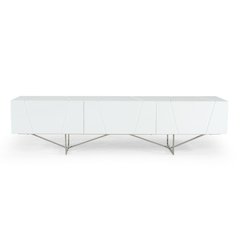Modrest Chrysler Modern White TV Stand