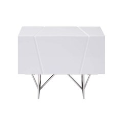 Modrest Chrysler Modern White Nightstand