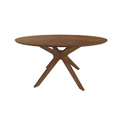 Prospect - Modern 47" Round Walnut Dining Table