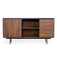 Modrest Maggie - Modern Walnut and Grey Buffet