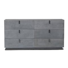 Modrest Buckley - Modern Grey Crackle Dresser