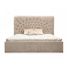 Modrest Moontide - Eastern King Glam Beige and Brushed Brass Bed