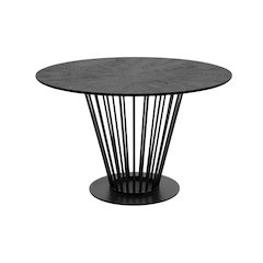 Modrest Conroy - Modern Black Round Dining Table