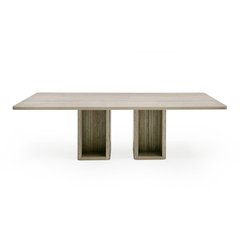 Nova Domus Roma - Modern Travertine Rectangular Dining Table