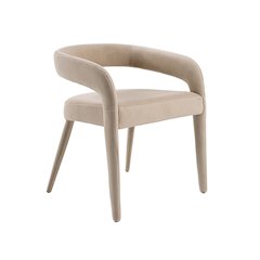 Mundra - Modern Beige Fabric Dining Chair