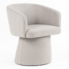 Linton - Modern Light Grey Fabric Dining Chair