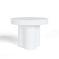 Modrest Bruni - Modern White Concrete End Table