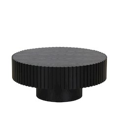 Modrest Pierre - Modern Black Ash Small Round Coffee Table