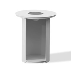 Renava Onza - Outdoor White End Table w/ Solar Light