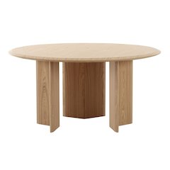 Modrest Masuda - Modern Natural Ash Round Dining Table