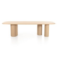 Modrest Summit - Modern 118" Natural Ash Dining Table
