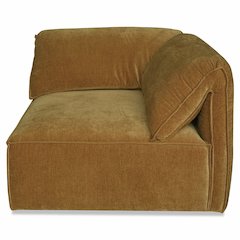 Divani Casa Gene - Modern Ochre Fabric Modular Corner Sectional Seat