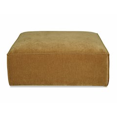 Divani Casa Gene - Modern Ochre Fabric Modular Ottoman