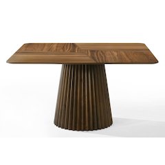 Platte - Mid-Century Modern Walnut Square Dining Table