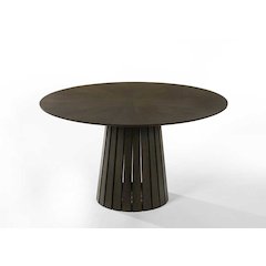 Weiss - Mid-Century Modern Wenge Round Dining Table