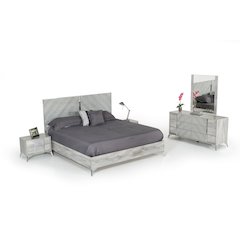 Nova Domus Alexa Italian Modern Grey Mirror