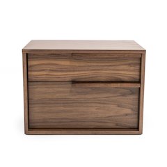 Modrest Amberlie - Modern Walnut Nightstand