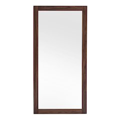Amberlie - Modern Walnut Floor Mirror