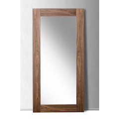 Beth Mid-Century Walnut Floor Mirror