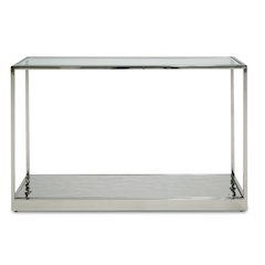 Modrest Braxton - Contemporary Clear Wave Glass Console Table