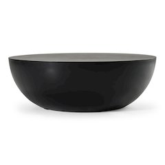 Bronte - Modern Black Concrete Round Coffee Table