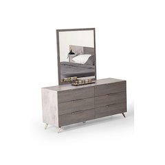 Nova Domus Bronx Italian Modern Grey Mirror