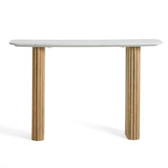 Modrest - Cambridge White Marble & Mango Console Table