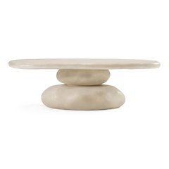 Coates - Modern Beige Concrete Coffee Table