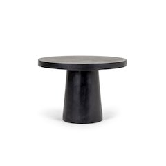 Modrest Desoto - Modern Black Concrete Round Dining Table