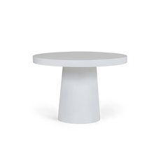 Modrest Desoto - Modern White Concrete Round Dining Table