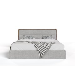 Modrest Dustin - Queen Modern Grey and Walnut Platform Bed