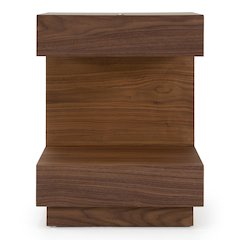 Esso - Contemporary Walnut Tall Nightstand