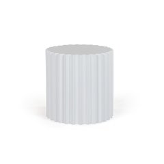 Modrest Evadale - Modern White Concrete End Table