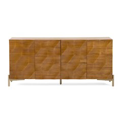 Modrest Killeen - Modern Gold + Walnut Buffet