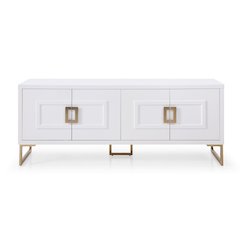 Modrest Leah - Contemporary White High Gloss & Champagne Gold Buffet