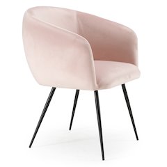 Luzerne - Modern Pink Velvet Dining Chair