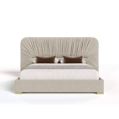 Modrest Florence - Eastern King Modern Beige and Gold Bed