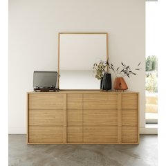 Nova Domus Berlin - Modern Natural Oak Mirror